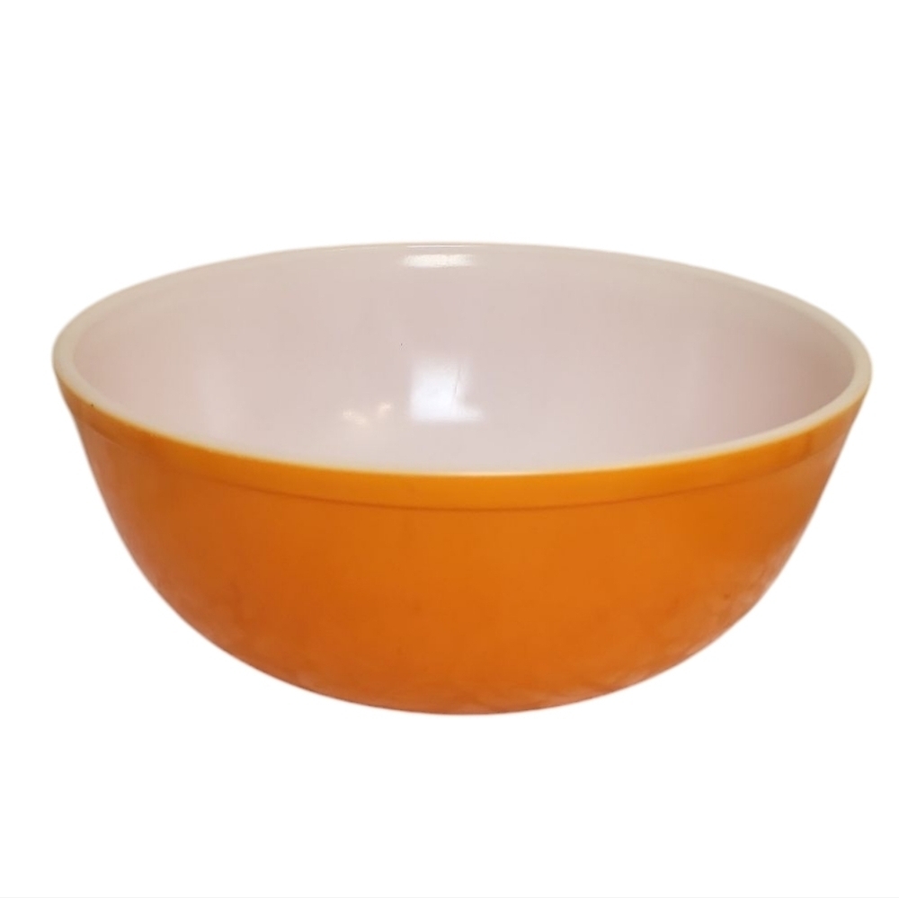 Sold Pyrex 404 Citrus Orange 4 Qt Ovenware Bowl Pumpkin Bowl Mixing Bowl Large